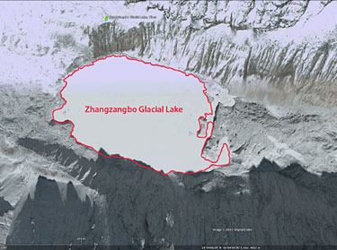 Zhangzangbo glacial lake