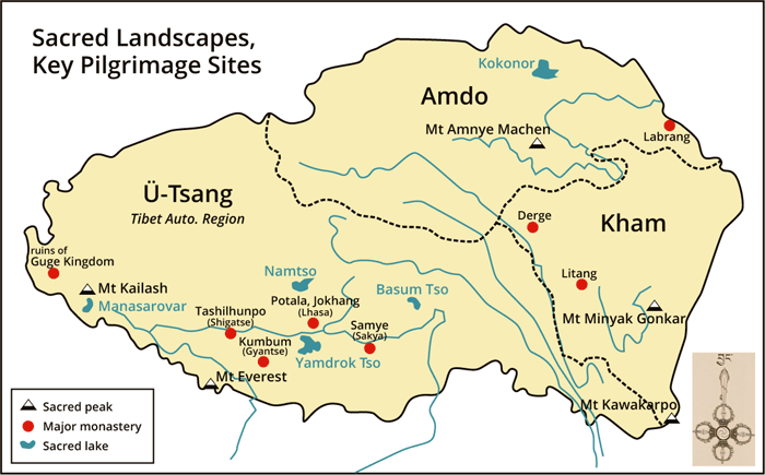 Sacred Landscapes, Key Pilgrimage Sites - Tibet