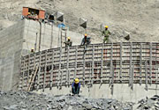 Ahai Dam construction, Upper Yangtse