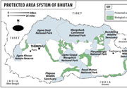 Protected area of Bhutan