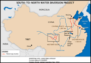 S-N Water Diversion Sketch-Map