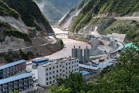 Second dam north of Weixi on Mekong